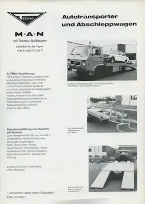MAN / Techau Autotransporter Prospekt 1979