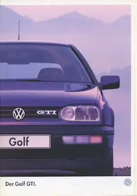 VW Golf 3 GTI Prospekt 5.1997