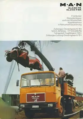 MAN 16.240 FK FAK Prospekt 6.1979