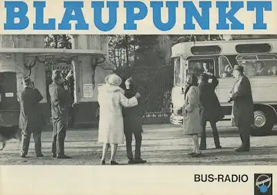 Blaupunkt Bus-Radio Prospekt 1960er Jahre
