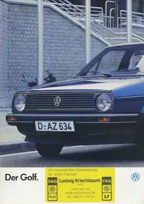 VW Golf 2 Prospekt 1.1986