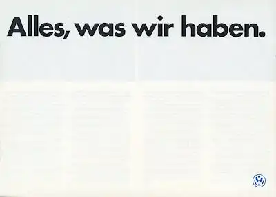 VW Programm 8.1985