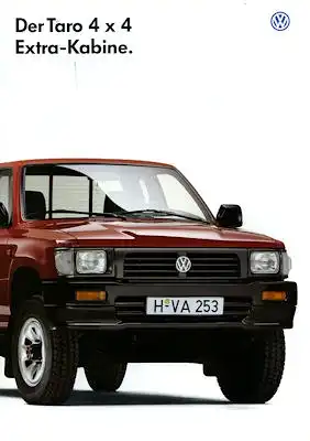 VW Taro 4x4 Extra Kabine Prospekt 8.1995