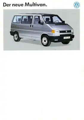 VW T 4 Multivan Prospekt 9.1991