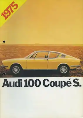 Audi 100 Coupé S Prospekt 1.1975