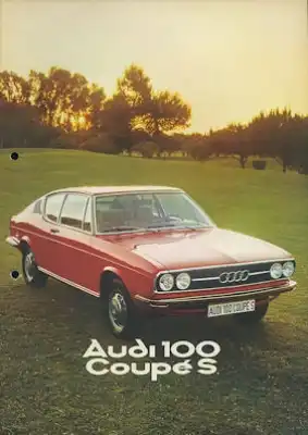 Audi 100 Coupe S Prospekt 8.1975
