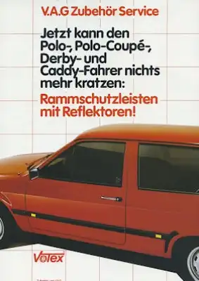 VW Polo 2 / Derby / Caddy Votex Zubehör Prospekt 1984
