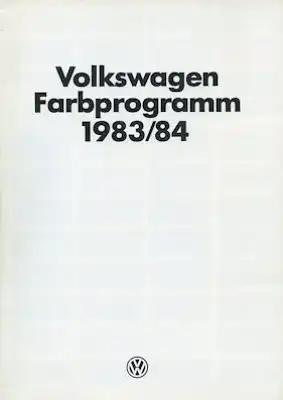 VW Farbprogramm 1983 / 84