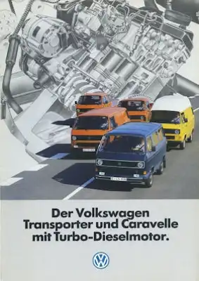 VW T 3 Turbo-Diesel Prospekt 2.1985