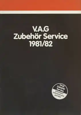 VW und Audi Zubehör Programm 1981 / 82