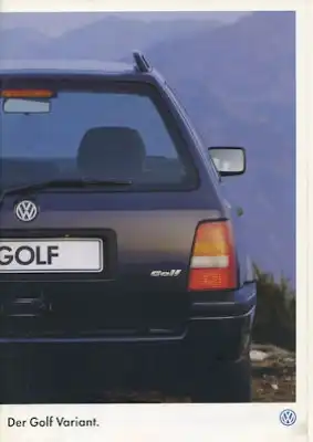 VW Golf 3 Variant Prospekt 5.1997