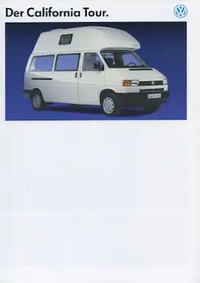 VW T 4 California Tour Prospekt ca. 1994