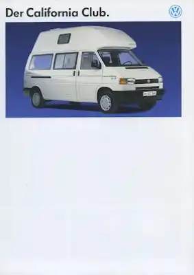 VW T 4 California Club Prospekt ca. 1994