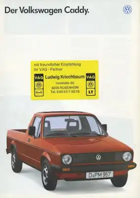 VW Caddy Prospekt 7.1986