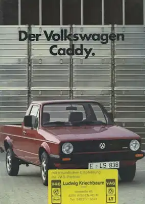 VW Caddy Prospekt 8.1984