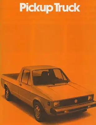 VW Pickup Truck Prospekt 1980er Jahre