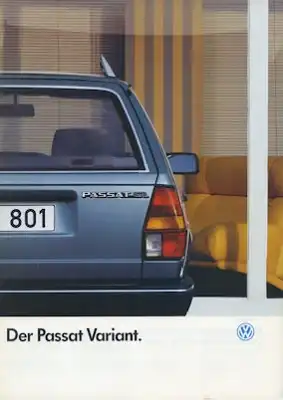 VW Passat B 2 Variant Prospekt 1.1988
