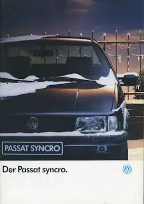 VW Passat B 3 syncro Prospekt 8.1991