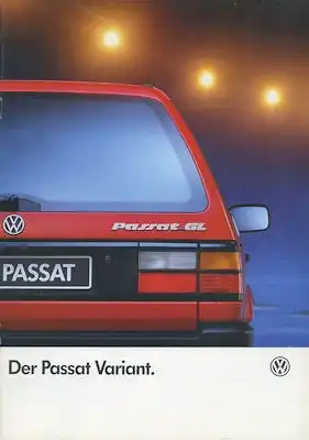VW Passat B 3 Variant Prospekt 8.1993