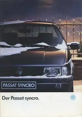 VW Passat B 3 syncro Prospekt 1.1993