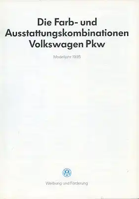 VW Farbprogramm 1995