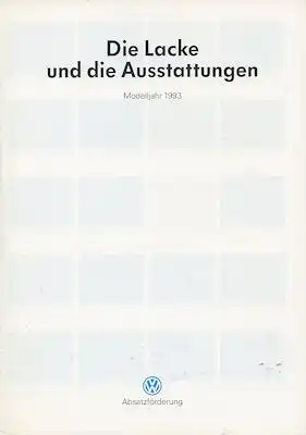 VW Farbprogramm 1993