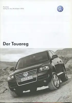 VW Touareg Preisliste 2.2006
