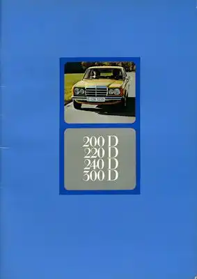 Mercedes-Benz 200 D-300 D Prospekt 7.1977