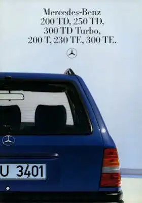 Mercedes-Benz 200 TD- 300 TE Prospekt 1986