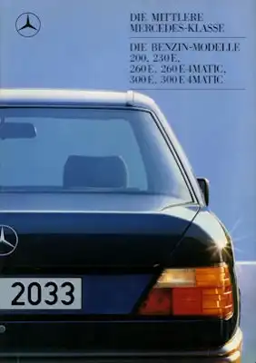 Mercedes-Benz 200-300E 4Matic Prospekt 8.1987