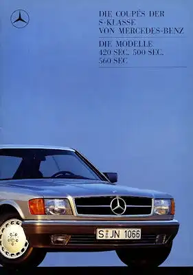 Mercedes-Benz 420-560 SEC Prospekt 8.1988
