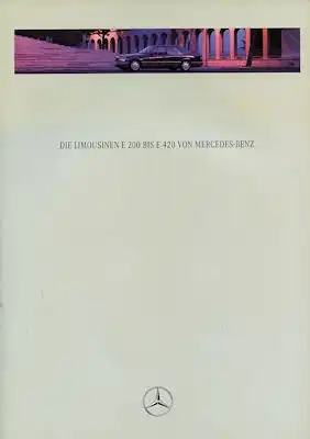 Mercedes-Benz Limousinen E 200-420 Prospekt 8.1993