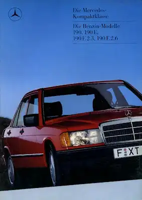 Mercedes-Benz 190 E E 2,3 E 2,6 Prospekt 12.1986