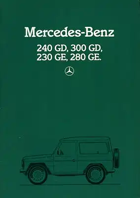 Mercedes-Benz G Prospekt 10.1984