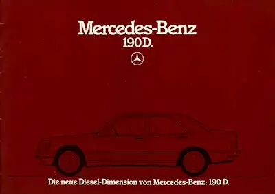 Mercedes-Benz 190 D Prospekt 1985