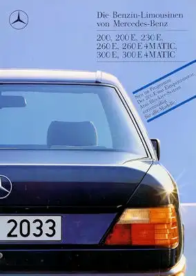 Mercedes-Benz 200-300 E 4Matic Prospekt 8.1988