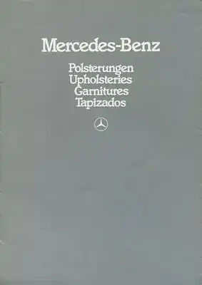 Mercedes-Benz Polsterungen Prospekt 6.1983