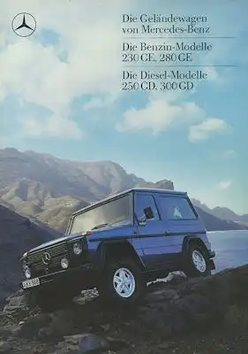 Mercedes-Benz G-Klasse Prospekt 8.1988