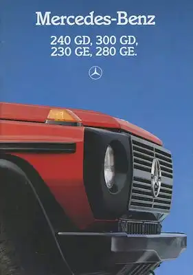 Mercedes-Benz G Prospekt 8.1985