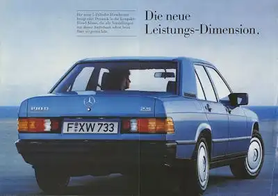 Mercedes-Benz 190 D Prospekt 4.1985