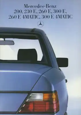 Mercedes-Benz 200-300 E 4Matic Prospekt 6.1986