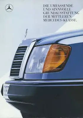 Mercedes-Benz Typ 124 Grundausstattung Prospekt 6.1987