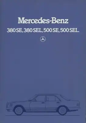Mercedes-Benz 380 SE-500 SEL Prospekt 1.1983