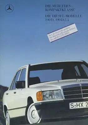 Mercedes-Benz 190 D / 2,5 Prospekt 8.1987