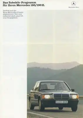 Mercedes-Benz 190 / E Zubehör Prospekt 9.1984