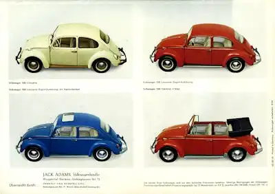 VW Käfer Prospekt 8.1964