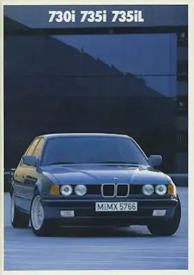 BMW 730i 735i 735iL Prospekt 1987