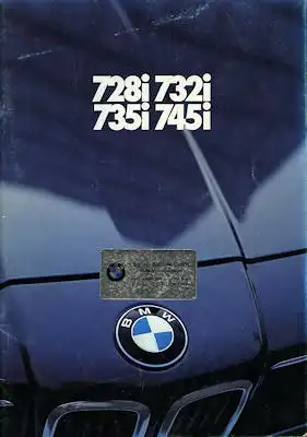 BMW 728i 732i 735i 745i Prospekt 1981