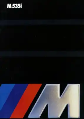 BMW M 535i Prospekt-Mappe 1984