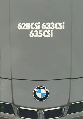 BMW 628 CSi-635i CSi Prospekt 1980